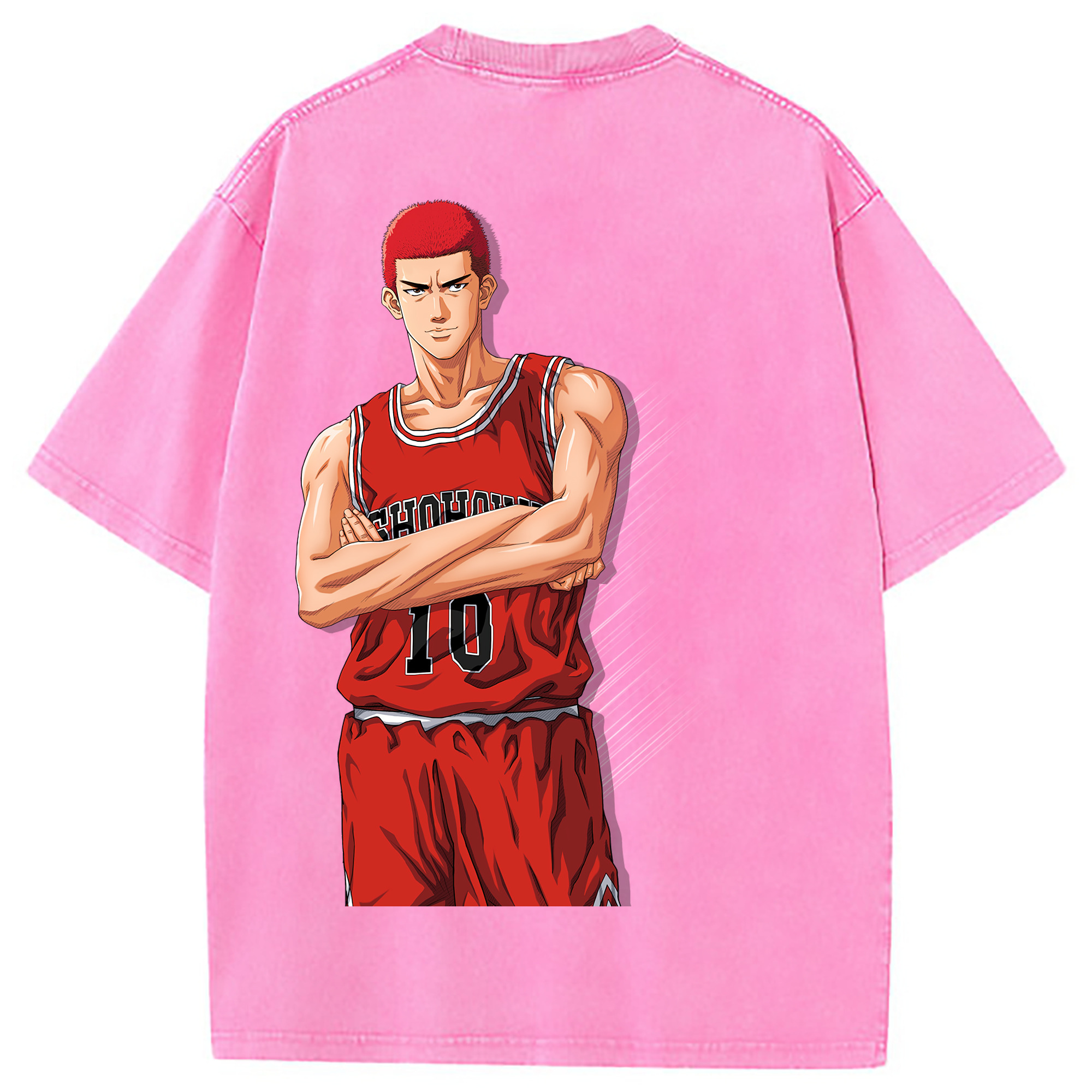 （画像用） SLAM DUNK／スラムダンク 綿100% ヴィンテージ風 半袖Tシャツ（背面プリント）